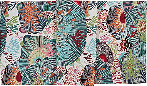 Sander 'Sea Flower' Mitteldecke Tischläufer, Verschiedene Größen, FB 40 original, Größe:Mitteldecke 100 x 100 cm