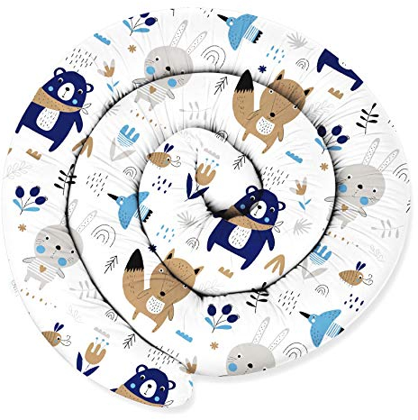 ekm trade XXL 200 cm Bettschlange für Allergiker Bettkissen Stillkissen Bettrolle Zierkissen Bettumrandung Schlange Handmade 100% Baumwolle (47, 200 cm)