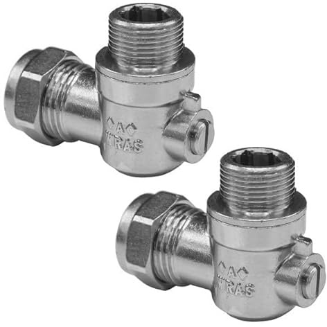NPH 15 mm x 1,27 cm mâle fileté plat à boule d'isolation pour connecteur flexible de robinet 1,27 cm (paire)