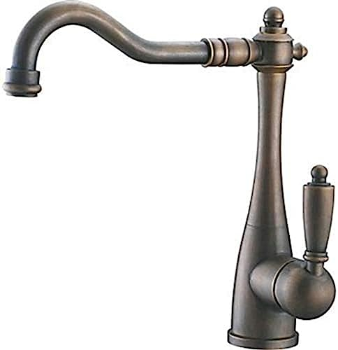 Wasserhahn, Küchenarmatur, 360° drehbar, für Küche, nostalgische Spüle, Mixer, Wasserhahn, Waschtischarmatur, Vintage-Antik-Antik-Antik-Bronze