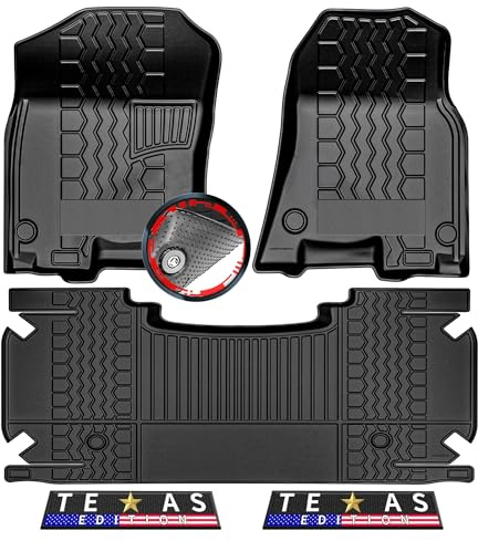 rutschfeste 3D-Gummi-Fußmatten für LKWs, 5 Stück, passgenau für Dodge Ram 1500, Allwetter-Bodeneinlagen mit Wetterstreifen, Autoteppich für Winter, Ski, Jagd, Camping