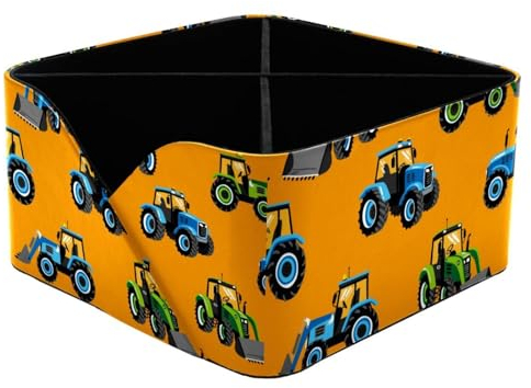 VAPOKF Bulldozer Traktor-Auto-Schreibtisch-Organizer mit 4 Fächern, Stiftehalter, Stifteköcher, Aufbewahrungsbehälter für Schreibtisch, Schreibtisch-Aufbewahrung, Schreibwaren-Zubehör für Home Office