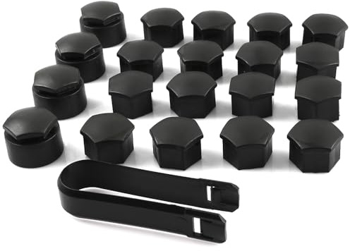 ROBUST 20 Pcs Wheel Bolt Nut Cover Caps Set for Vw Golf Passat Polo T4 T5 Seat Ibiza Leon Audi A3 A4 A5 Skoda Fabia Octavia Superb 321601173A01C 4F0601173A 8D0012244A