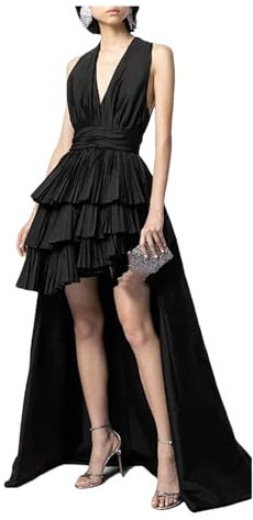 UIOKLMJH Robe De Soirée Élégante pour Femmes Tenue De Bal sans Manches pour Occasions Formelles Vacances Longueur Au Sol Gilet Black S