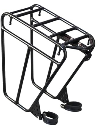 Ronyme Portapacchi Anteriore per Bici, Portabagagli per Borsa Carico Massimo 25 kg Portapacchi per Bicicletta per Adulti Portapacchi per Forcella Anteriore