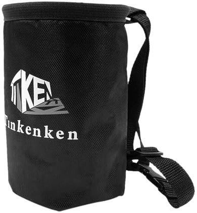 Mecmbj Chalkbag, Wasserdichter Boulder Chalk Bag mit verstellbarem Hüftgurt, Boulder Bag mit Aufbewahrungstasche, Kordelzugverschluss, Kreidebeutel zum Klettern, Gewichtheben