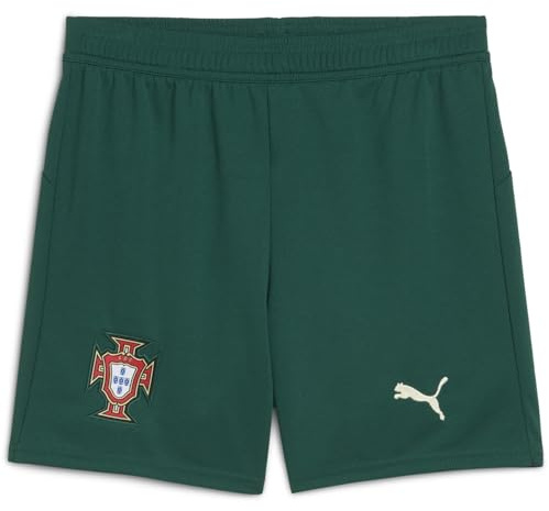 PUMA Short domicile Portugal pour enfants 2025 Juniors, Vert/amande, 11-12 ans