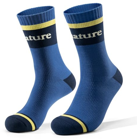 Qunature Chaussettes Imperméables Outdoor Homme Femme Bleu M