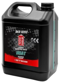 ERRECOM 1000 Miglia BKR 9202 Líquido Radiador de Moto HOAT -38 °C/+125 °C, anticongelante Listo para Usar Hybrid Oat, 5 litros – Azul