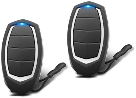 Mando a Distancia para Puerta de Garaje Automática – Compatible únicamente con Sistemas de Motorline Falk MX4SP – 4 Canales, Código Dinámico Rolling Code, Frecuencia 433,92 MHz (Pack de 2)