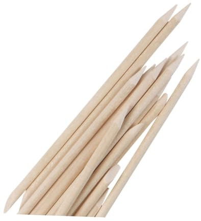 SMASOLO 100pezzi Bastoncini Di Legno d Arancio Per Manicure Spingi Cuticole Spingi Morta Lucidanti Per Nail Art Strumenti Per Pulizia Delle Unghie