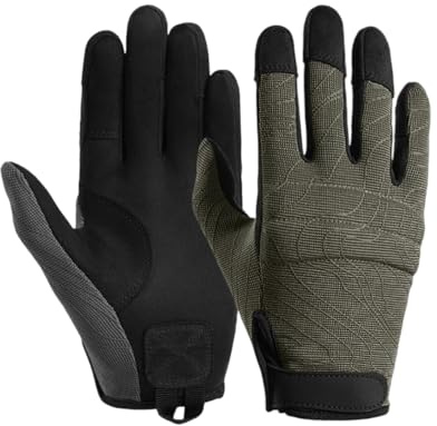 MiOYOOW Taktischer Schießhandschuh, 2 Stück Vollfinger Touchscreen Handschuhe mit Atmungsaktivem Netzgewebe, Motorradhandschuhe für Outdoor Radfahren, Wandern, Klettern, Motocross