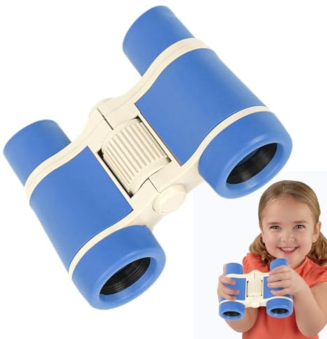 Jubilofex Binocolo per bambini, binocolo per bambini, divertente giocattolo educativo per ragazze, binocolo creativo, binocolo portatile con cordino per attività sportive, campeggio, caccia, viaggi,