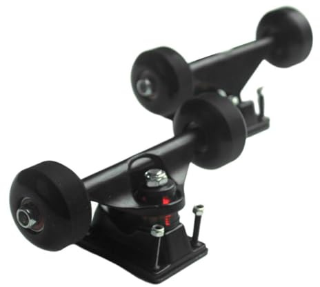 Fxzqgnh Skateboard Rolle Und Achse, Robuste 5 Skateboard Achsen mit Geräuschlosen Kugellagern, Schwarz