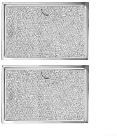 Filtro de horno de microondas de aluminio para microondas GE Cooktop Microondas Pantalla de trampa de grasa reutilizable de 12 capas para circulación de aire fresco(2)