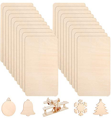 Pllieay Balsaholzplatten, 200 x 100 x 1,6 mm, dünne Lindenholzplatten für Heimwerker, unlackierte Holzplatten für Modellflugzeuge, Brücken, Boote, Skulpturen und Malprojekte