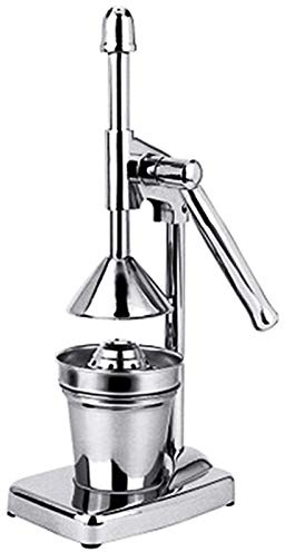 Manual prensa de acero inoxidable fruta juicer de mano hábito de mano fruta naranja jugo de jugo licuadora jugo haciendo taza cocina gadgets (Color : Silver, Voltage (V) : Other)