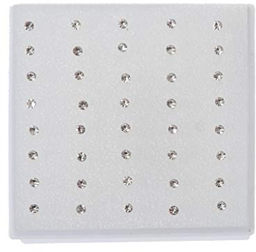 Buwei 20 Pairs Colorful Faux Rhinestone Plastic Ear Studs Hypoallergenic Earrings