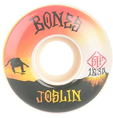 Bones STF Joslin Sunset Skateboard-Räder, 103 A, V1, Standard, Weiß, 52 mm