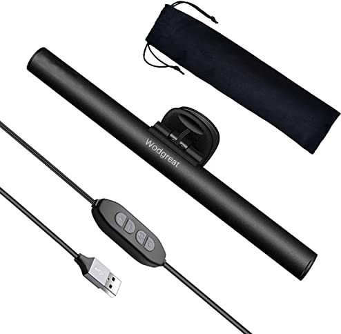 Wodgreat Lámpara LED de Monitor para Ordenador portátil, 3 Temperaturas de Color, 10 Niveles de Brillo, Puerto USB