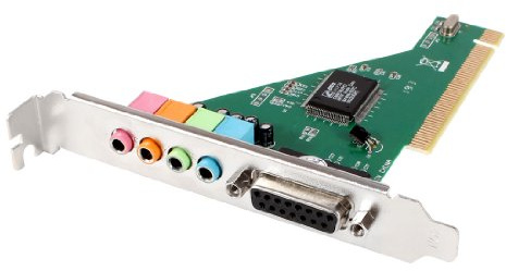 Ruilogod PCI 6 Canal CH 5.1 Surround Tarjeta de Audio de Sonido 3D w Midi Game Port