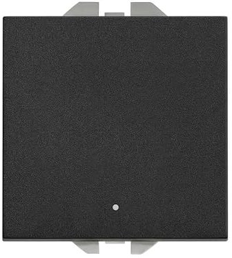Pulsador neutro luminosoanchoSimon 20000160-098 Simon 270Negro