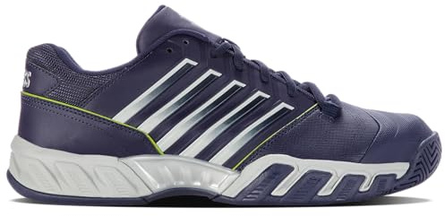 K-Swiss Bigshot Light 4 tennissko för män, Peacoat grå lila limegrön, 44 EU