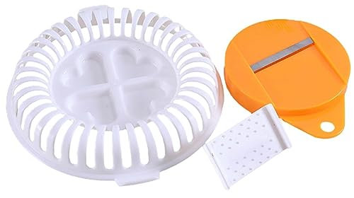 - Máquina para cortar patatas fritas de microondas, chip Maker y rebanadora - Rebanadora de patatas crujientes de frutas hechos en casa Snack Chips Rack Tray Easy Set Accesorios
