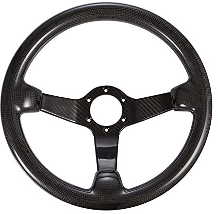 ENILSA Lenkrad,Sportlenkrad 350mm Black Car Racing Lenkrad Teller Sport Drifting Universal Carparts
