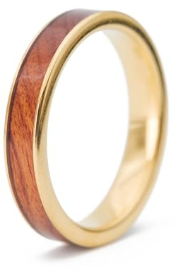 fablano Holzring Gold, 56 (17.8mm)