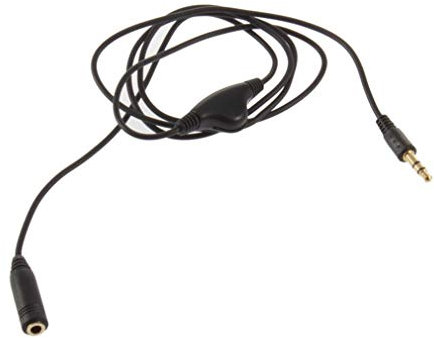 HRYHWASE 3.5mm Extension Cord Audio Cable Stereo Headphone Volume Control For Stereo Headphones Speakers Microphones,1M