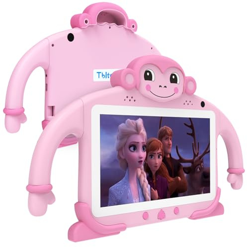 Tbltaca Kids Tablet 7 Tablet for Kids 32GB Toddler Tablet with Wi-Fi YouTube Case, Kids Android Learning Tablet for Toddlers Kids Software Installed Lots Educational Content for Boys Girls