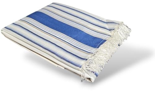 GARGIX TENDA DA SOLE CON ANELLI RESISTENTE ESTERNI BALCONE VERANDA GIARDINO (BLU, 150X250)