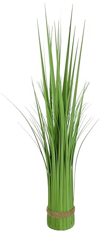 Künstliches Gras Grasbündel Grasbund Blütengrasbund Deko Bund stehend Stehgras Dekogras Kunstgras Pflanzen Ziergras Grasbusch Grasarrangement Gräser Kunstpflanzen Blumen Bündel, 70 cm