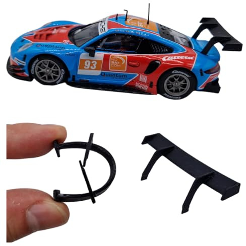 Blackslot Flexibler Spoiler – Carrera Zubehör für 132 Porsche 911 RSR, Carrera Bahn Tuning Ersatzteil Kleinteil im Maßstab 1:32