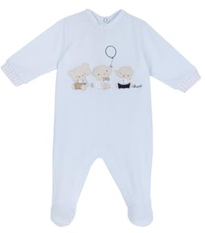 Chicco, Tutina Neonato, in Morbido e Leggero Cotone, con Comoda Apertura Entrogamba, Ideale per la Primavera e l'Autunno, Designed in Italy, Abbigliamento Neonato 0-24 Mesi