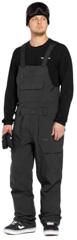 Volcom Herren Roan Bib Overall Snowboardhose, Schwarz, S5, M