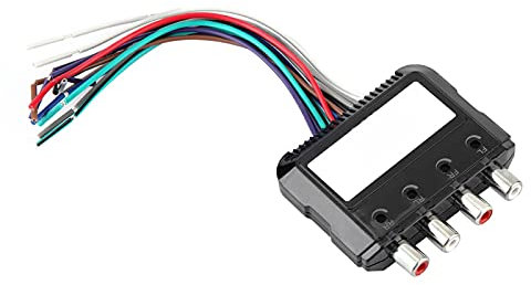 JL High-Low-Konverter, Auto-Stereo-Subwoofer, 4 Kanäle, Hohe Bis Niedrige Konv., Breites Anwendungsspektrum, Geeignet für den Anschluss von Erter mit