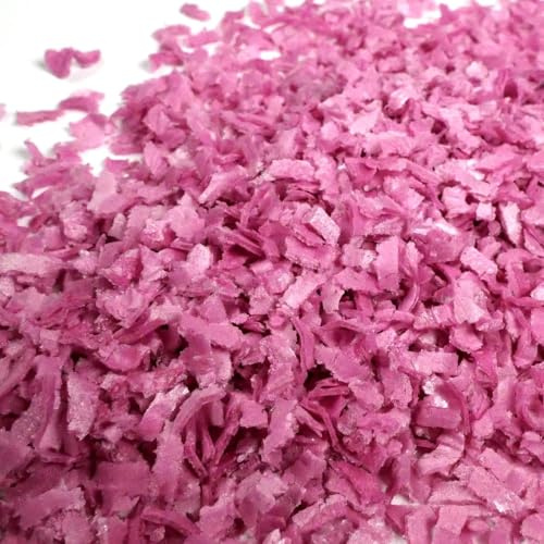 Streuselheld Schnippel Lila 20g Esspapier Flocken | Lila Streusel aus Esspapier-Schnipseln zum Verzieren Sprinkles für Gebäck wie Torten, Cupcakes und Muffins