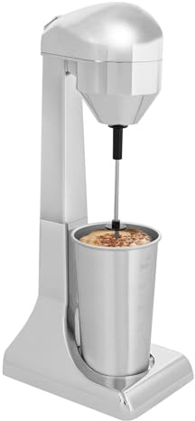 Mixer stående milkshake-maskin, elektrisk mixer för milkshakes, frappes, 500 ml, smoothie-maskin, 2 nivåers justeringsfunktion, 22 000 varv/min