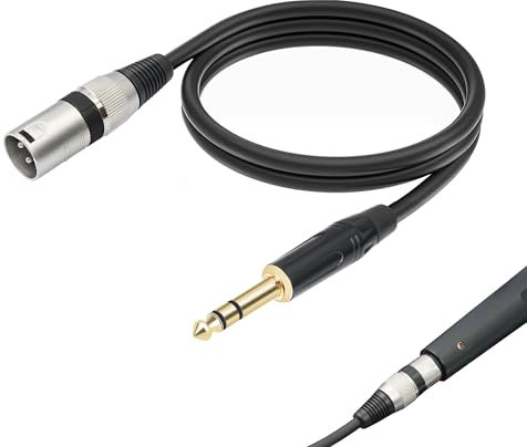 MEKEET 1PCS XLR to Jack Adapter Delivers Audio Signal Transmission Jack to XLR Ensures Secure Connection with Various Audio Equipment Cable Flexible and Durable for Studio Stage or Home Use