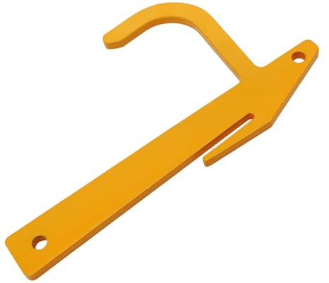 Bueyfolt 10 Packs Chain Link Fence Banana Clips, Hook Loop Mesh Tools, Metal Fence Stretcher Tensioning, Top Rail Clamp Hanging for Fixed Chain Link