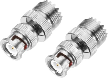 DMiotech 2 Pack BNC Adapter Straight BNC Male Coaxial Cable Connector Nickel-Plated for Home Wiring Antenna Coaxial Extension Wireless Devices