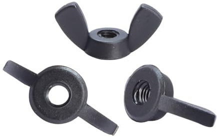 LMPVPDGADZ 5-20 Stück Nylon-Flügelmutter M3 M4 M5 M6 M8 M10 M12 Kunststoff-Balck-Handdreh-Flügelmuttern anziehen(M3 20pcs)