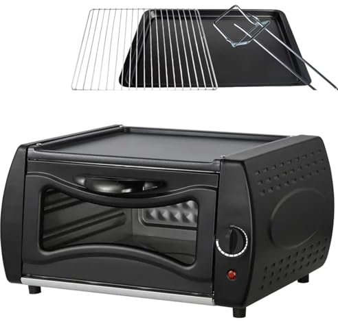 Elektrischer Tandoor Ofen – 1500W Mini Pizza Maker mit Temperaturkontrolle und Zubehör, Ideal für Chapati, Roti, Naan, Lahmacun und Manakish Square-Door