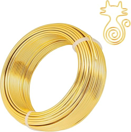 3mm Aluminum Craft Wire 9 Gauge, 32.8 Feet (10m) Bendable Sculpting Metal Wire for Bike Modelling Skeleton Craft Floral Making, Jewelry Making, Weaving and Wrapping