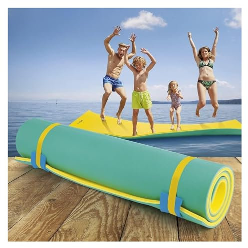 CCKUYT Schwimmende Wassermatte, Schaumstoff-Schwimmmatte, Schwimmmatte ohne Aufblasen für auf oder auf dem Wasser für Meer, See, Pool, Strand