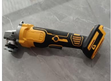 Amoladora angular a batería compatible con Dewalt 20V batería (sin bateríe), 650 W 125 mm, amoladora angular sin escobillas con 2 discos abrasivos, 2 discos corte, 2 discos laminados y mango