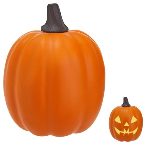 Halloween Artificial Pumpkins Foam Decorations Thanksgiving Home Decor Yard Decorations Autumn Harvest Fall (1 PCS, ONE Size)