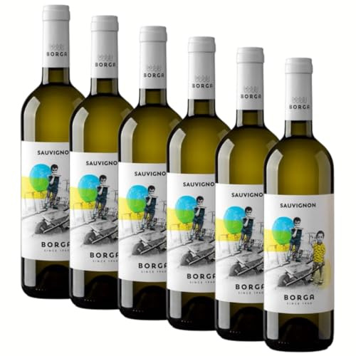 Sauvignon Blanc Trevenezie IGT | Offerta Vino | Vino Bianco Veneto | 6 Bottiglie da 75 Cl | Idea Regalo